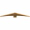 Ekena Millwork Bellingham Rough Sawn Timber Gable Bracket, Western Red Cedar, 60"W x 10"H x 2"D x 6"F, 4/12 Pitch GBW060X10X0206BEL00RWR - alternate 5